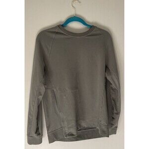 Lululemon City Sweat Crew Pullover Sweatshirt Mens Small Green Hidden Pocket